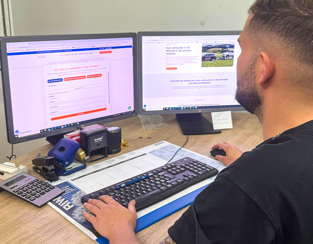 auto verkaufen online formular ausfüllen mit swisscarmarket