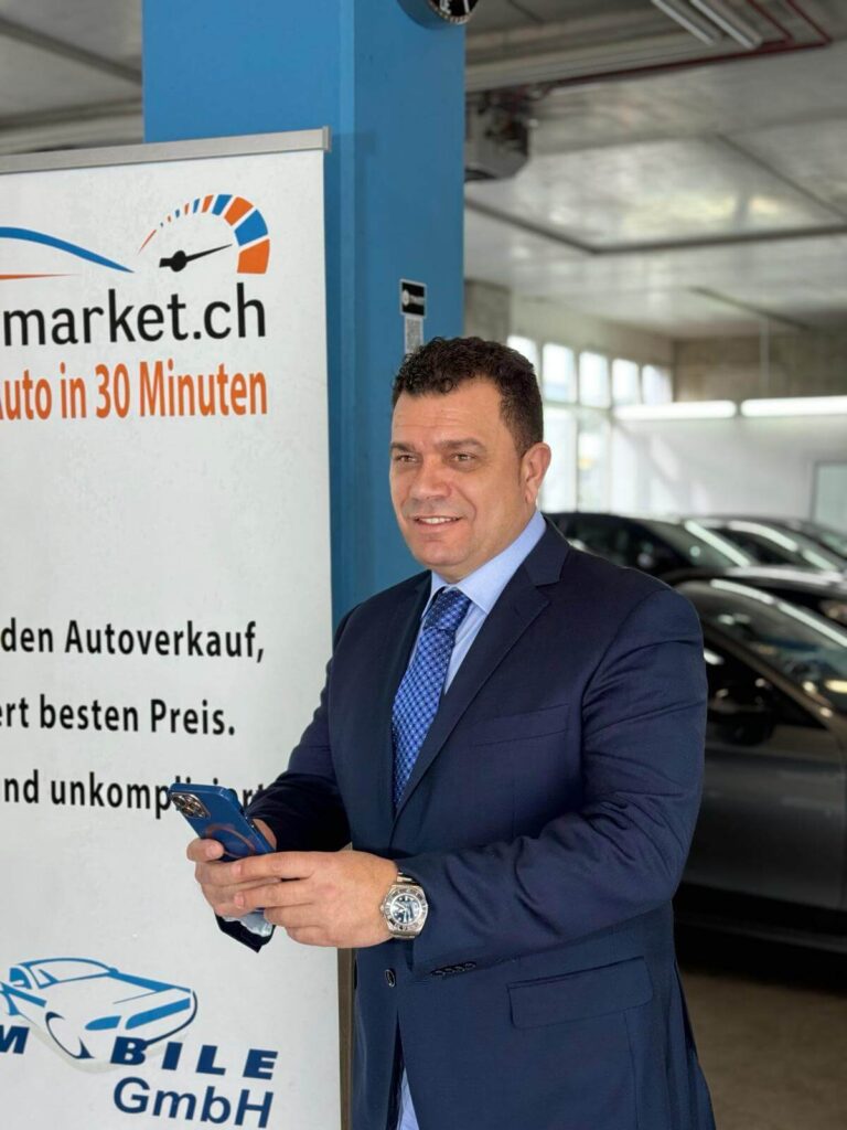 Herr Atef CEO von SwissCarMarket fuehrender Auto Importeur Schweiz