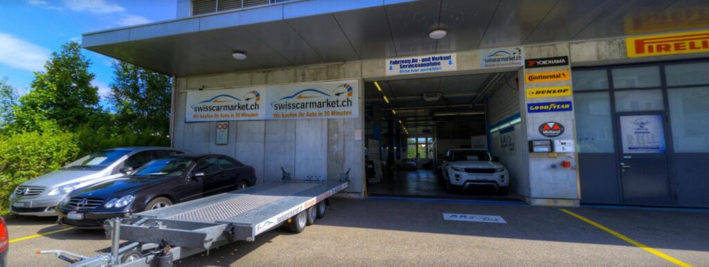 Showroom von SwissCarMarket – der beste Auto Importeur Schweiz mit direktem Kundenkontakt
