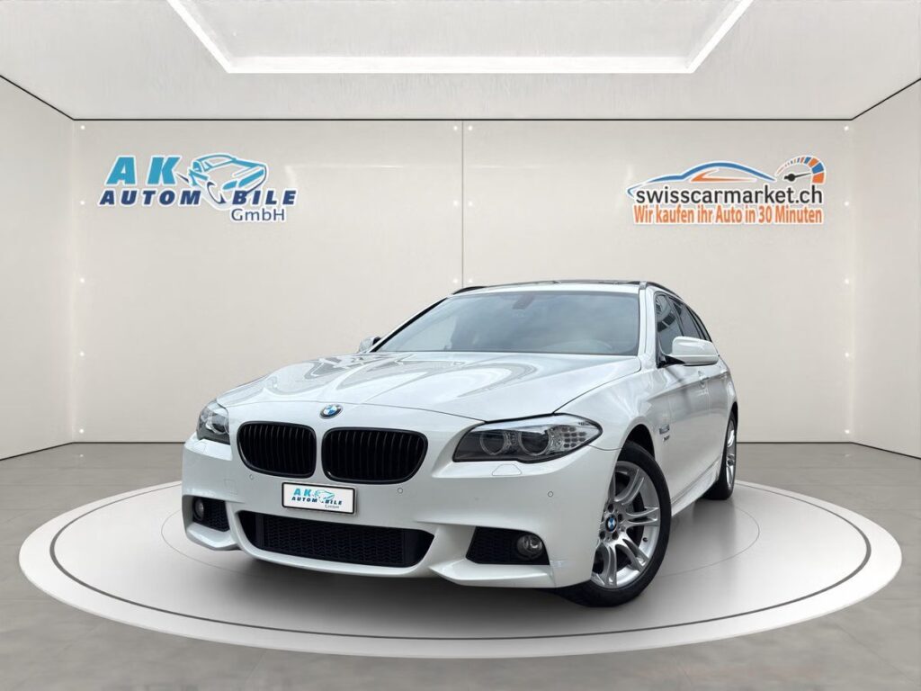 BMW 525d M Sport Touring Gebrauchtwagen-Angebote in der Schweiz – Frontansicht des sportlichen Touring