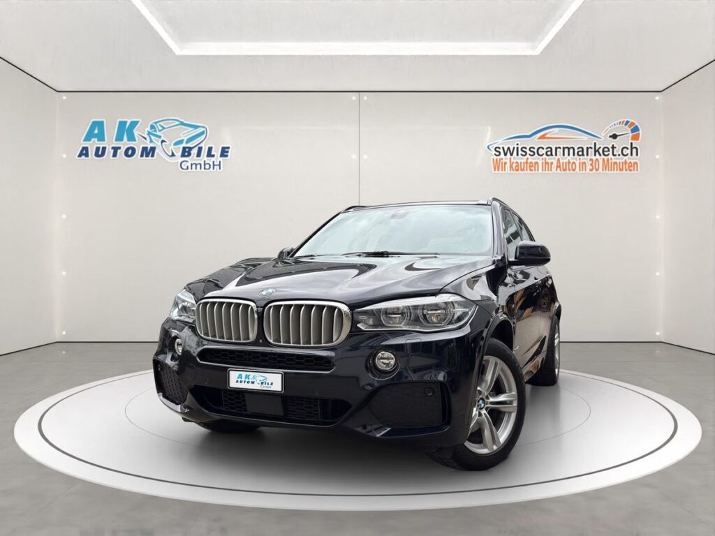 BMW X5 40d M-Paket Gebrauchtwagen-Angebote in der Schweiz – Frontansicht des luxuriösen SUVs