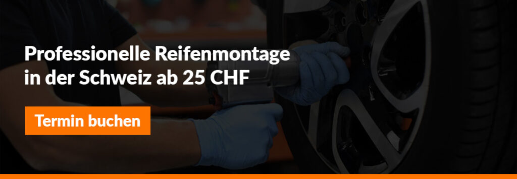 Professionelle Reifenmontage in der Schweiz ab 25 CHF pro Rad