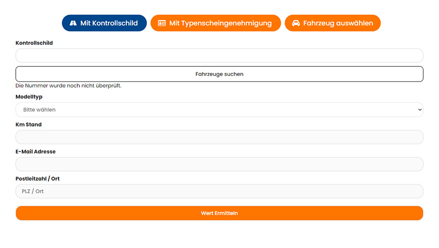 Schritt 2 – Auto online verkaufen mit SwissCarMarket